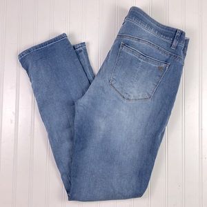 Wit & Wisdom Ab-solution ankle skinny jeans with distressing size 8